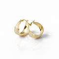 Elegant Gold Hoop Earrings( Stainless Steel )