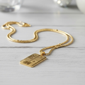 Golden Card Elegance Necklace(stainless steel)