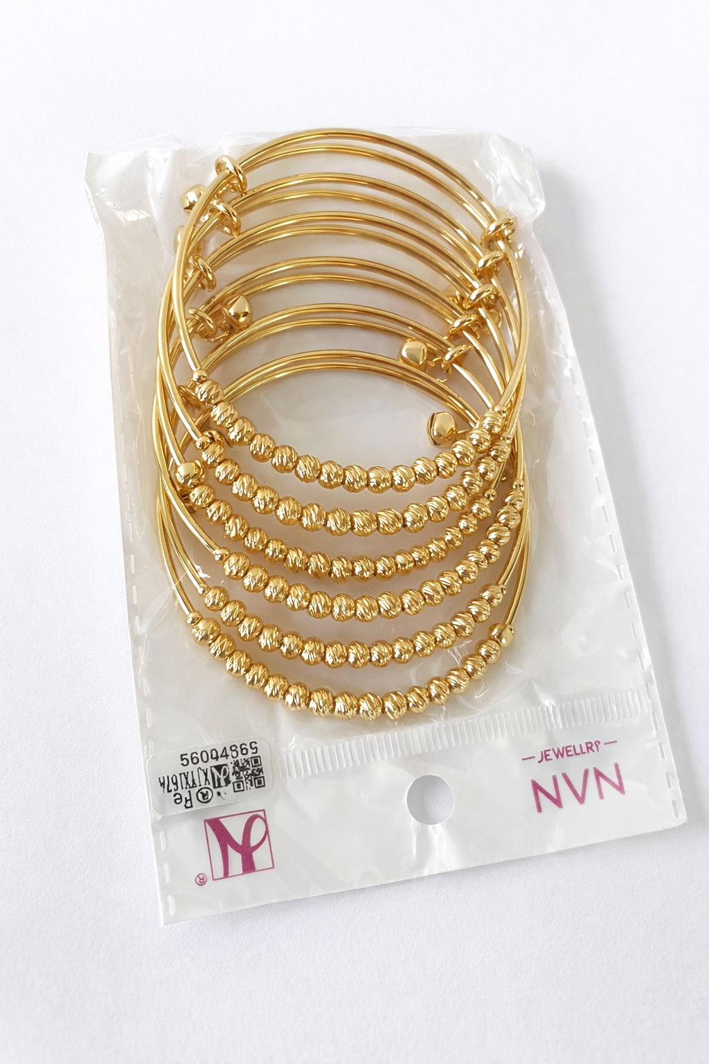 Gold Plated Bangles Set( Stainless Steel )