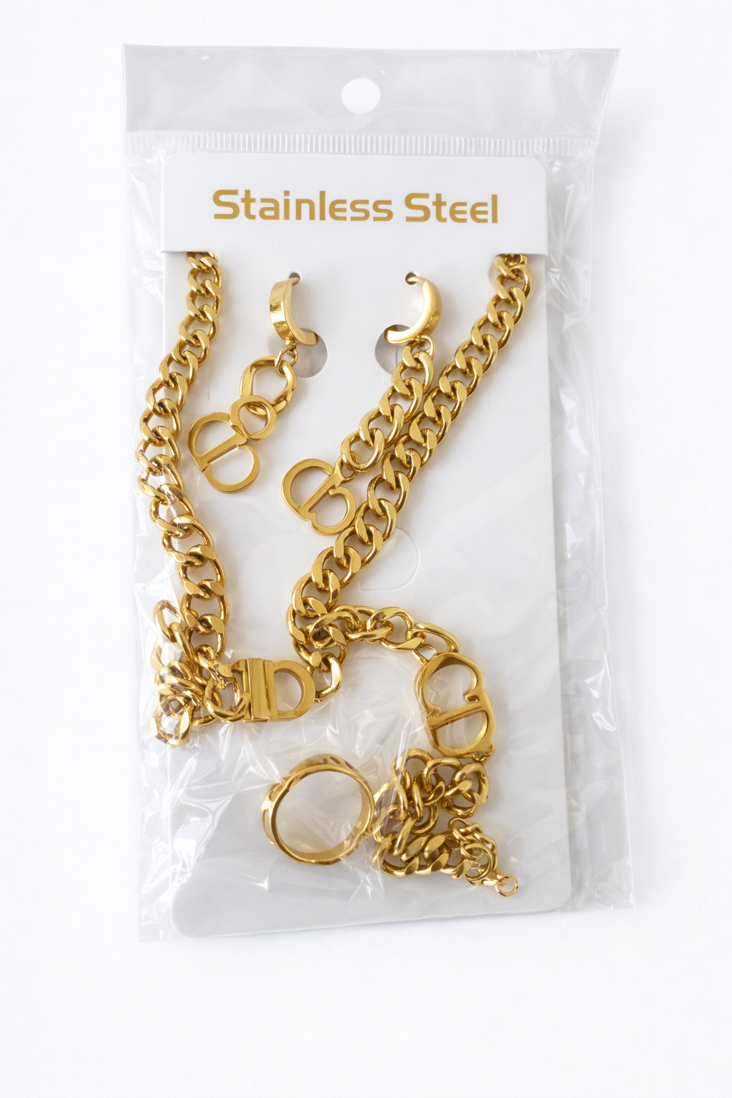 Gold-Tone Stainless Steel Jewelry Set( Stainless Steel )