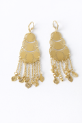 Gold Chandelier Earrings( Stainless Steel )