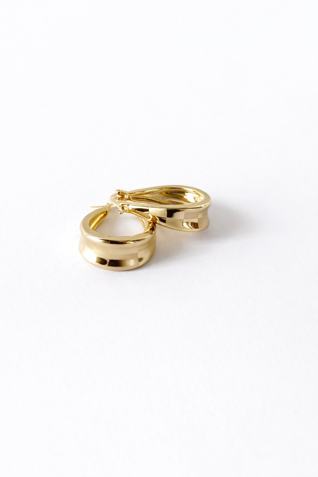 Gold Hoop Earrings( Stainless Steel )