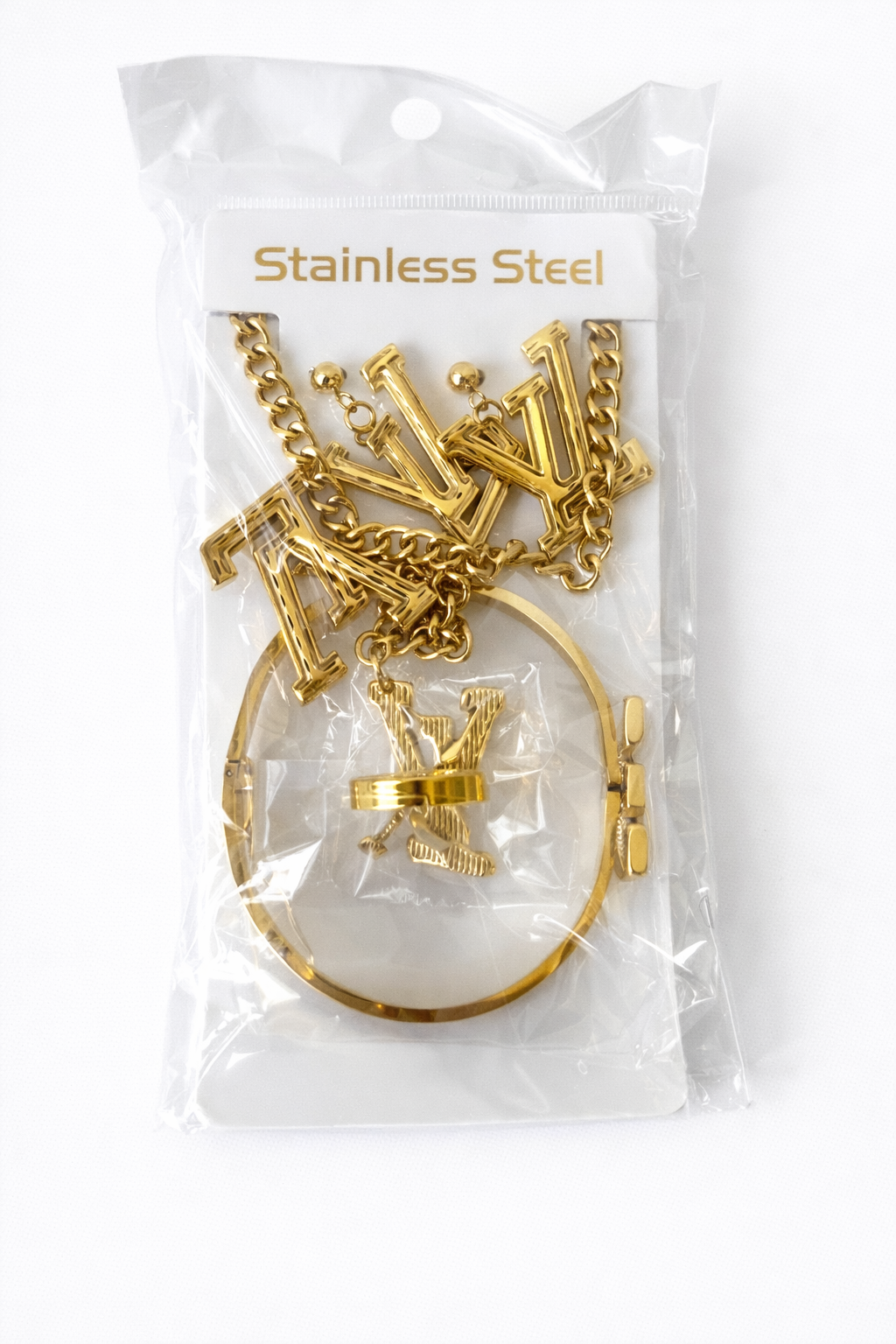 Gold-Tone Stainless Steel Jewelry ( Stainless Steel )
