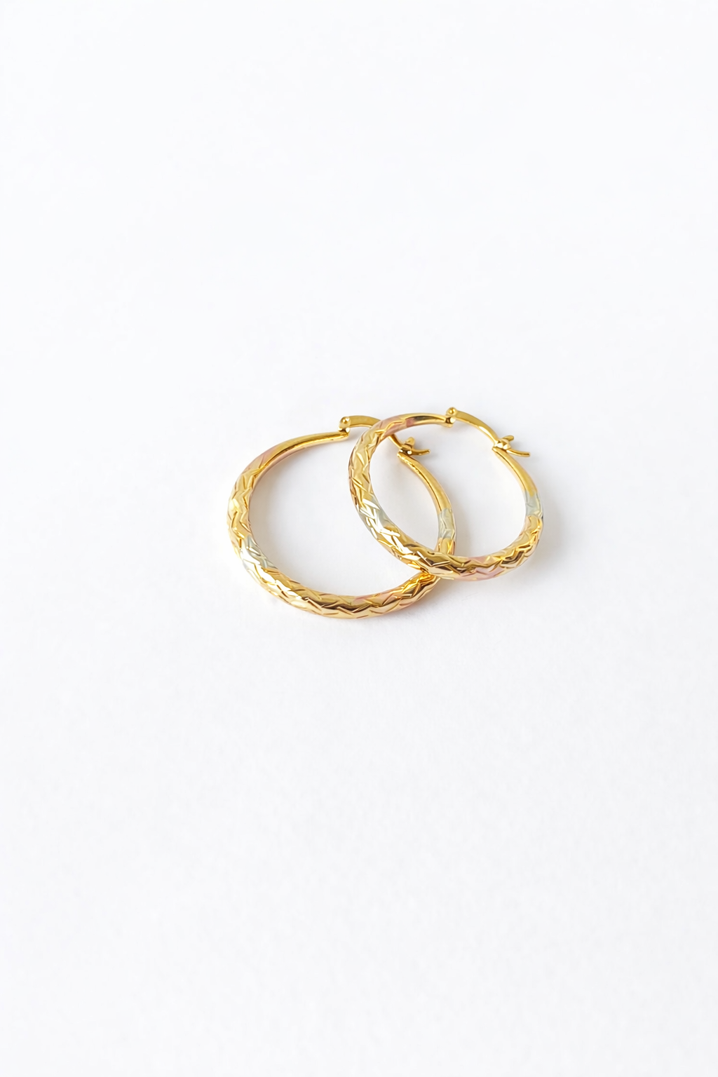 Gold Hoop Earrings( Stainless Steel )