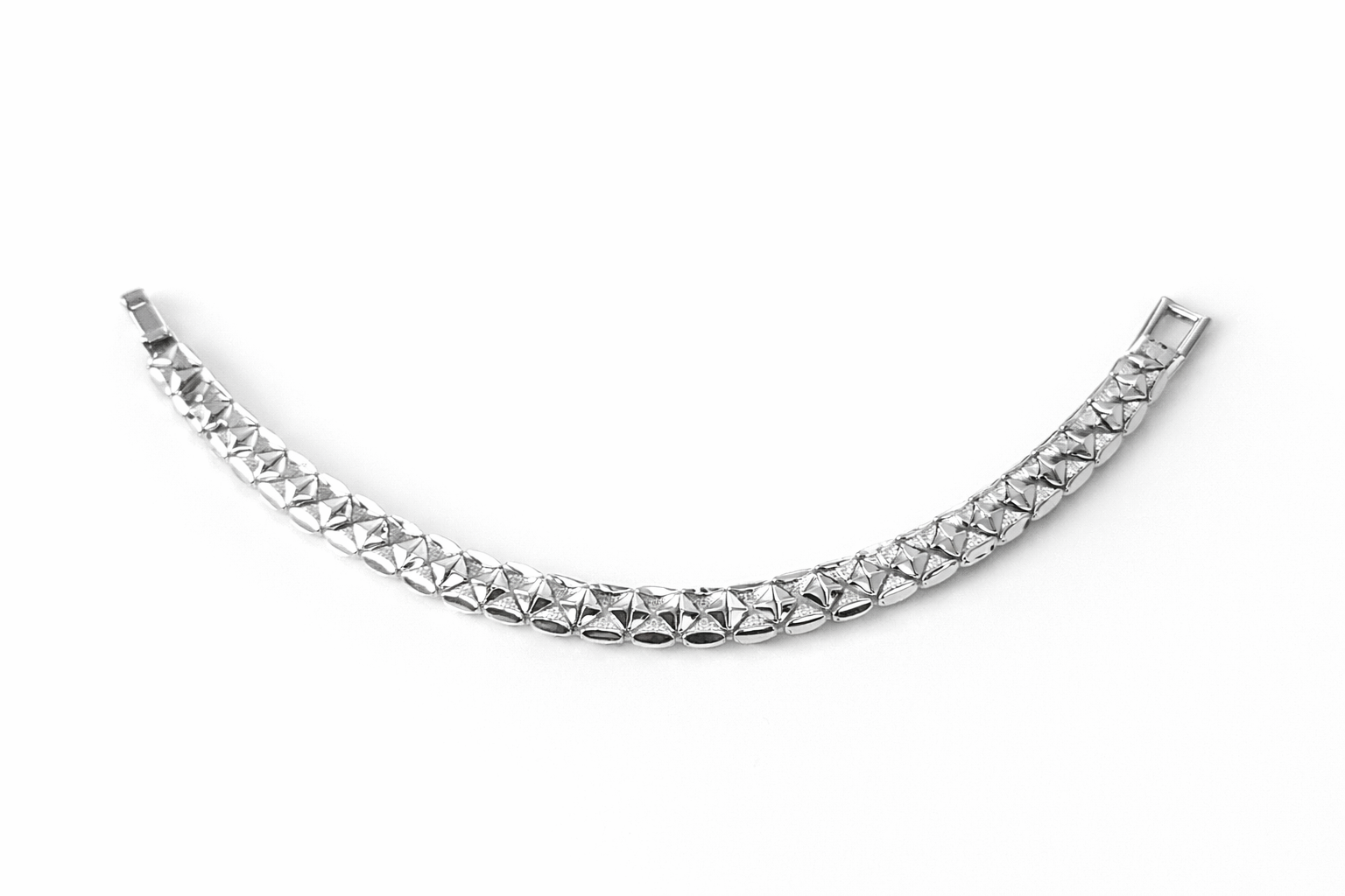 Silver Geometric Bracelet( Stainless Steel )