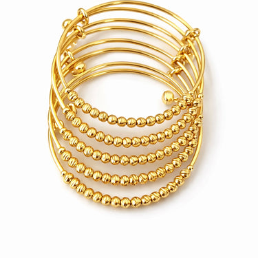 Gold Plated Bangles Set( Stainless Steel )